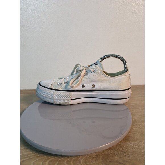 Converse Chuck Taylor AS Lift Low Top Shoe Sneaker Womens Size 8 White 560251C - Picture 6 of 10